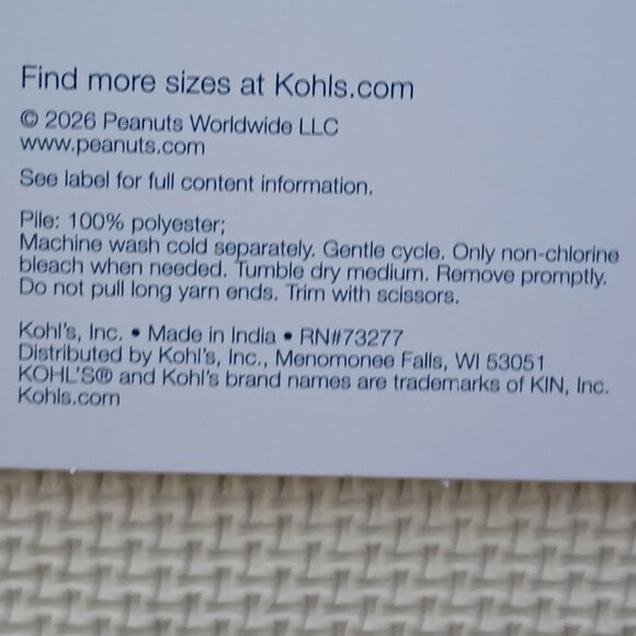 NWT & HTF ~ THE BIG ONE Peanuts 2-Pack Bathroom Rugs - Picture 8 of 11